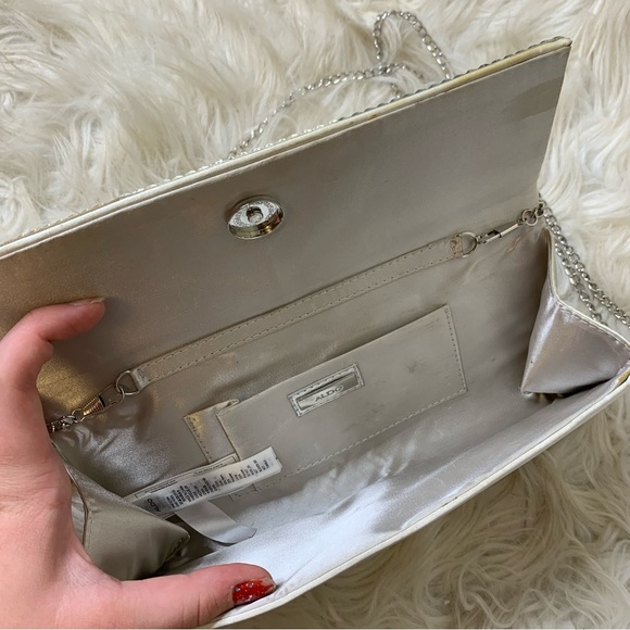 Aldo Rhinestone Glitter Clutch Crossbody - Picture 6 of 8